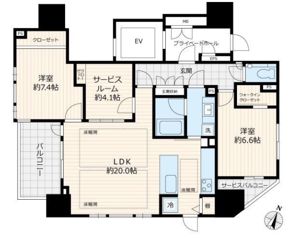 THE CONOE一番町の間取り図